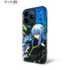 Electric Cobalt Cyber Warrior Shadow Beast iPhone Case