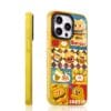 Cute Kawaii Burger Fries Retro Fast Food Collage for iPhone
