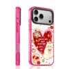 Retro Red Heart Bear Cute Coquette Ribbon Cat for iPhone