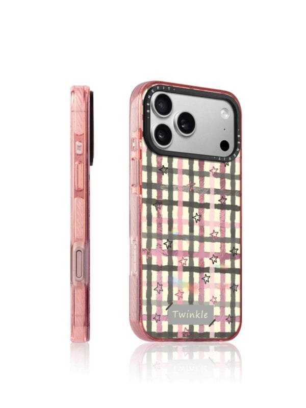 Y2K Pastel Gingham Checkered Grunge Pink Plaid for iPhone