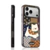 Retro Patchwork Plaid Puppy for iPhone