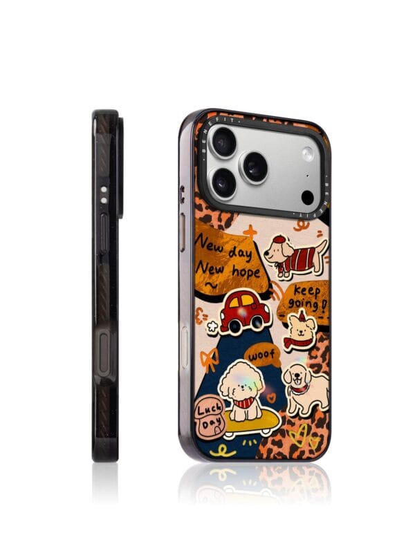 Cute Cartoon Dog Leopard Print for iPhone