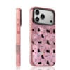 Aesthetic Y2K Pink Foil Cat for iPhone