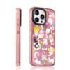 Rose Pink Foil Cute "Spring Journey of Cats" for iPhone