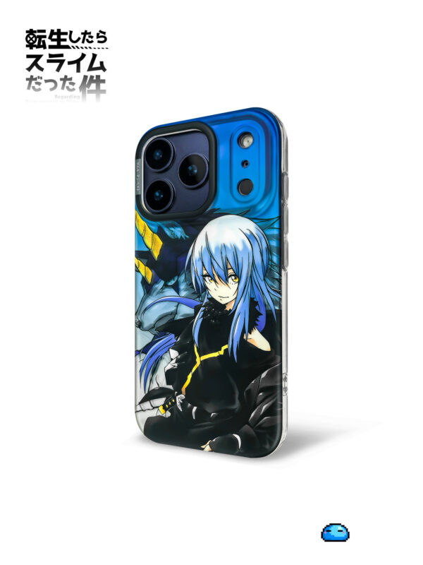 Electric Cobalt Cyber Warrior Shadow Beast iPhone Case