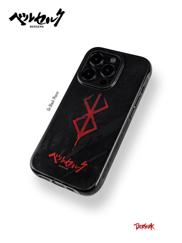 Crimson Runemark Heavy Metal Armor Texture - Aesthetic iPhone Case