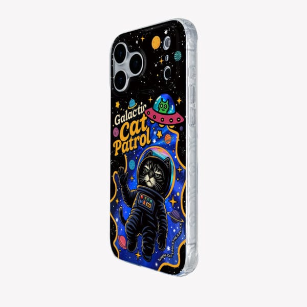 Galactic Patrol Cat iPhone Case – Cute Cosmic Hol for iPhone