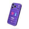 Cyber Neon Jester Star Teardrop Checkerboard for iPhone
