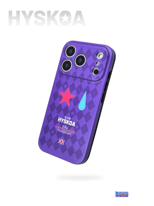 Cyber Neon Jester Star Teardrop Checkerboard for iPhone