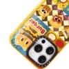 Cute Kawaii Burger Fries Retro Fast Food Collage for iPhone