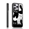 Cute Black and White Cat Mirror for iPhone