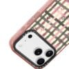 Y2K Pastel Gingham Checkered Grunge Pink Plaid for iPhone