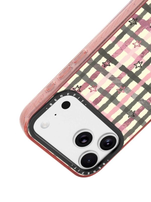 Y2K Pastel Gingham Checkered Grunge Pink Plaid for iPhone