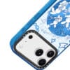Retro Blue Grid Bunny Jazz Band for iPhone