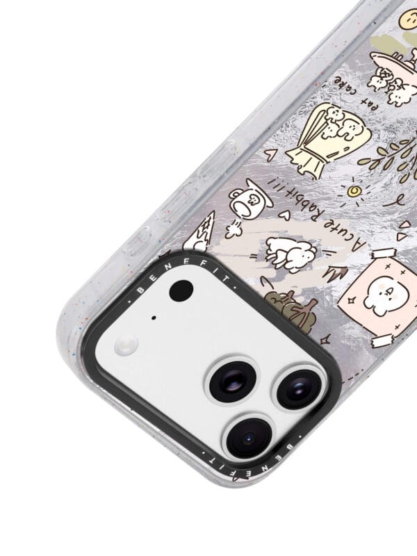 Cute Rabbit Holographic Silver for iPhone
