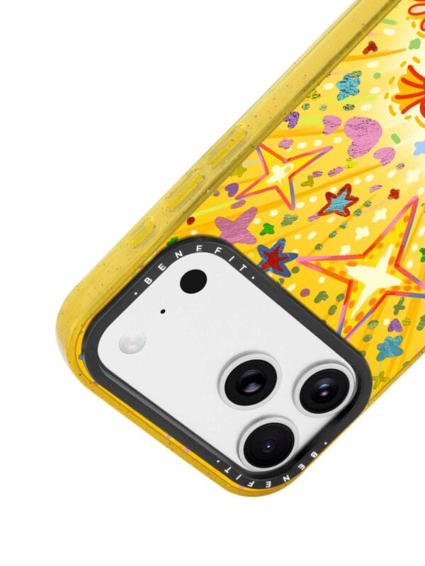 Kidcore Retro Cartoon Girl Dopamine Yellow for iPhone