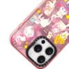 Rose Pink Foil Cute "Spring Journey of Cats" for iPhone