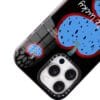 Surrealist Black and Blue Apple for iPhone
