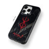 Crimson Runemark Heavy Metal Armor Texture - Aesthetic iPhone Case