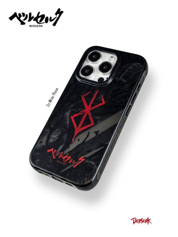Crimson Runemark Heavy Metal Armor Texture - Aesthetic iPhone Case