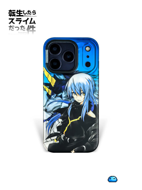 Electric Cobalt Cyber Warrior Shadow Beast iPhone Case