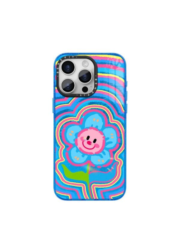 Retro Psychedelic Smiley Flower for iPhone
