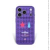 Cyber Neon Jester Star Teardrop Checkerboard for iPhone