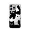 Cute Black and White Cat Mirror for iPhone