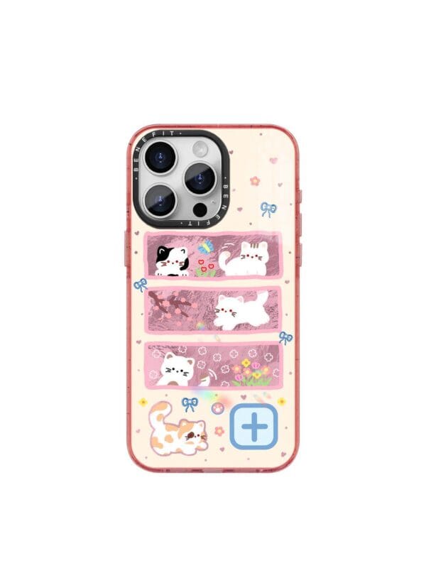 Kawaii Kitten Comic Panel Cute Manga Strip Cat for iPhone