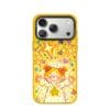 Kidcore Retro Cartoon Girl Dopamine Yellow for iPhone