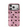 Aesthetic Y2K Pink Foil Cat for iPhone