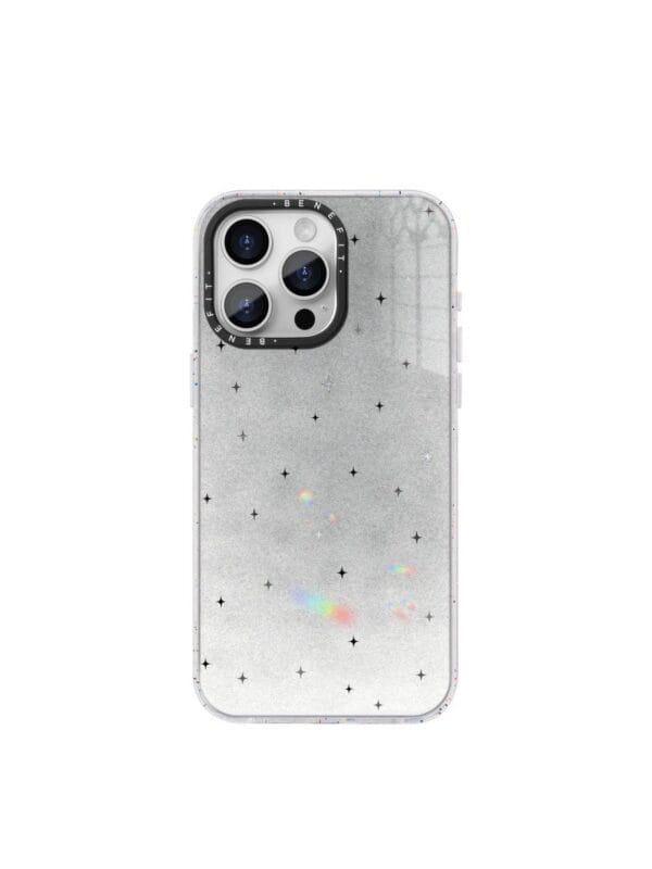 Minimalist Glitter Silver Star for iPhone