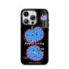 Surrealist Black and Blue Apple for iPhone