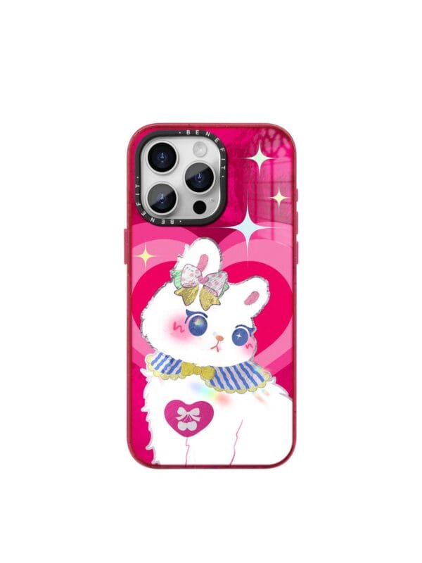 Kawaii Cute White CatAesthetic Anime Phone Case for iPhone