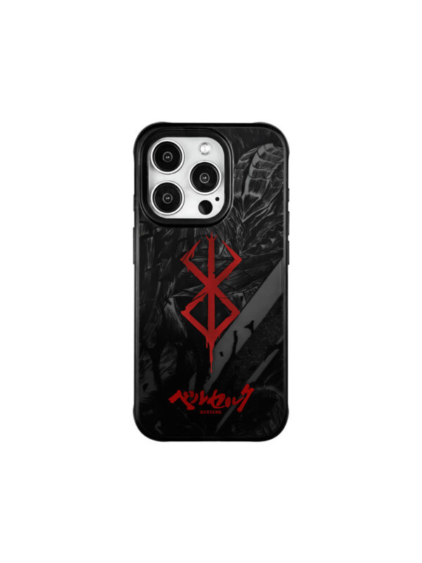 Crimson Runemark Heavy Metal Armor Texture - Aesthetic iPhone Case