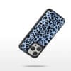 Icy Pastel Cheetah Blue Leopard Print Y2K for iPhone