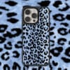 Icy Pastel Cheetah Blue Leopard Print Y2K for iPhone